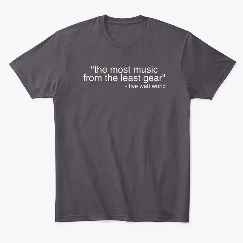 the "most music" t-shirt